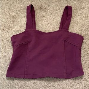 Purple sexy crop top